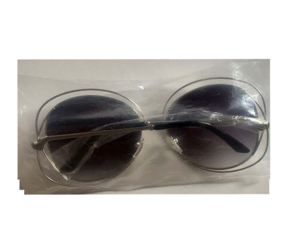 Unbranded Fashion Oversized Round Sunglasses with Wire Frame